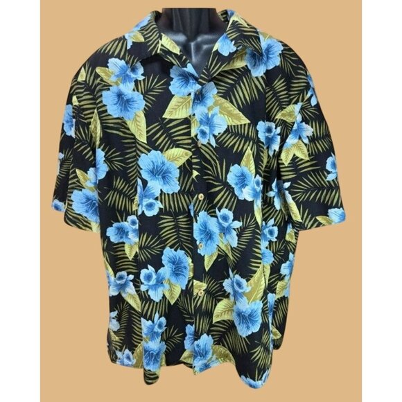 Pusser's West Indies Other - Pussers West Indies Mens Hawaiian Silk Blend Shirt Large